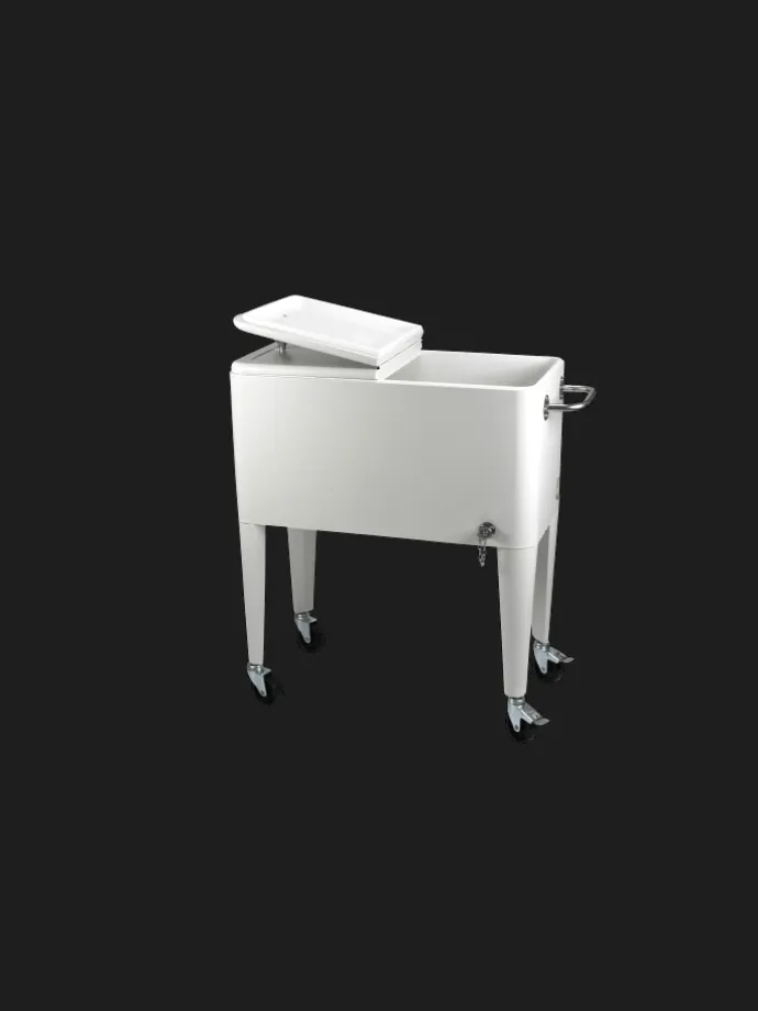 Kailua Cooler - Kühlbox, Kühlwagen, Getränkekühler, Weiß