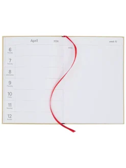 Kalender "2026" in Beige - (L)21 x (B)14,8 cm