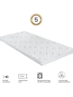 Kaltschaum Topper Lugano in weiss
