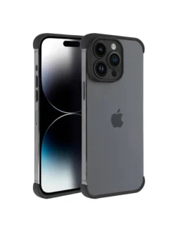 Kameraschutzhülle kompatibeliPhone 14 Pro MaxKanten- in Schwarz