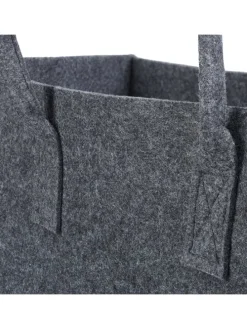 Kaminholztasche in Anthrazit