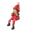 Kantenhocker Erdbeermädchen Lotte Gartenfigur H: 19cm in rot