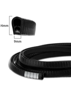 Kantenschutzprofil für Blech aus Gummi - Zuschnitt Meterware in Schwarz