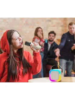 Karaoké-Set in Weiß