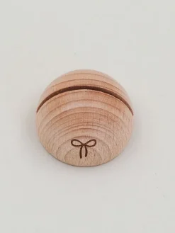 Kartenständer "Schleife" in Natur - (B)4 x (H)2,5 cm