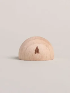 Kartenständer "Tanne" in Natur - (B)4 x (H)2,5 cm