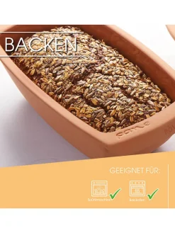 Kastenform-Backform in Hellbraun - (B)31 x (H)9,5 x (T)16 cm