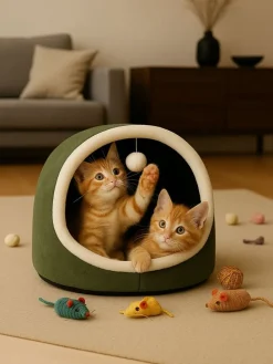 Katzenbett "Alaska" in Grün