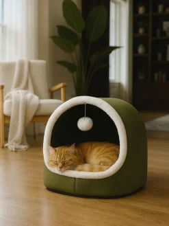 Katzenbett "Alaska" in Grün