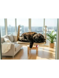 Katzenbett in Creme - (L)28 x (B)47 cm