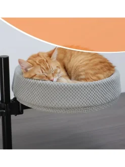 Katzenbett in Grau/ Schwarz