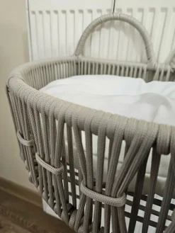 Katzenbett ''Peti'' in Grau/ Weiß - (B)51 x (H)27 x (T)33 cm