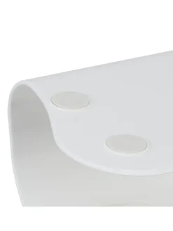 Katzen-Doppelnapf in Weiß/ Transparent - (B)27,5 x (H)16 x (T)13,5 cm