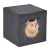 Katzenhöhle in Anthrazit - (B)33 x (H)33 x (T)33 cm