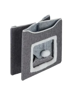 Katzenhöhle in Grau - (B)40 x (H)32 x (T)40 cm