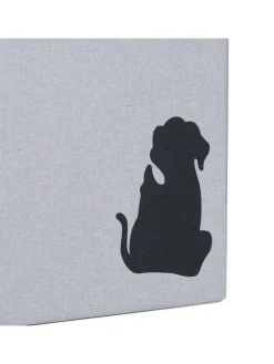 Katzenhöhle in Grau - (B)72 x (H)40,5 x (T)40,5 cm