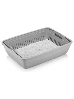 Katzenklo in Grau - (B)37,5 x (H)50 x (T)41 cm