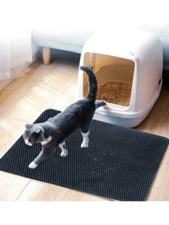 Katzenklo Matte in Schwarz