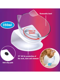 Katzennapf in Weiß - 350 ml