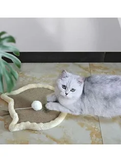 Katzen-Spielbrett in Hellbraun - Ø 34 cm