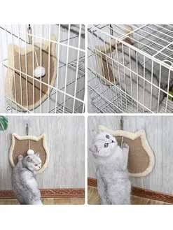 Katzen-Spielbrett in Hellbraun - Ø 34 cm