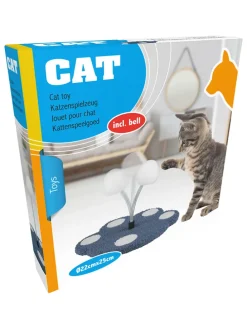 Katzenspielzeug in Blau/ Weiß - (H)25 x Ø 22 cm