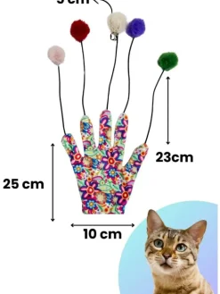 Katzenspielzeug in Bunt - (L)25 x (B)10 cm