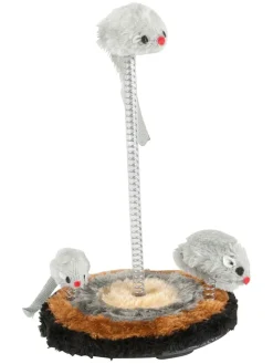 Katzenspielzeug in Grau/ Hellbraun/ Schwarz - (H)25 x Ø 14 cm