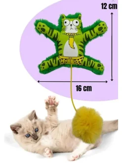 Katzenspielzeug in Grün - (L)12 x (B)16 cm