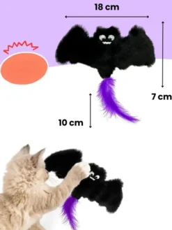 Katzenspielzeug in Schwarz - (L)17 x (B)18 cm