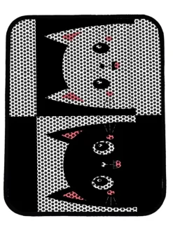 Katzenstreumatte in Grau/ Schwarz - (L)45 x (B)60 cm