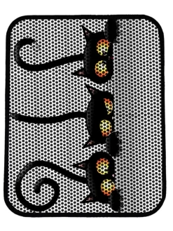 Katzenstreumatte in Grau/ Schwarz - (L)45 x (B)60 cm