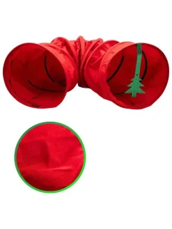 Katzentunnel in Rot - (B)125 cm