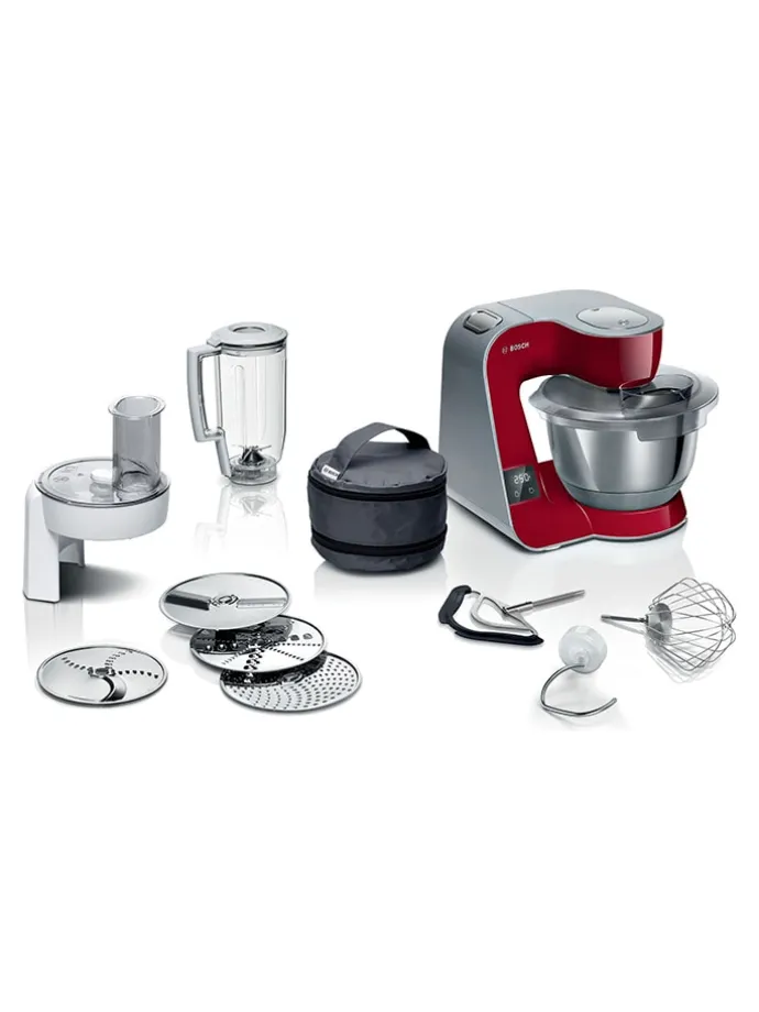 Küchenmaschine "Mum 5" mit Zubehör in Rot