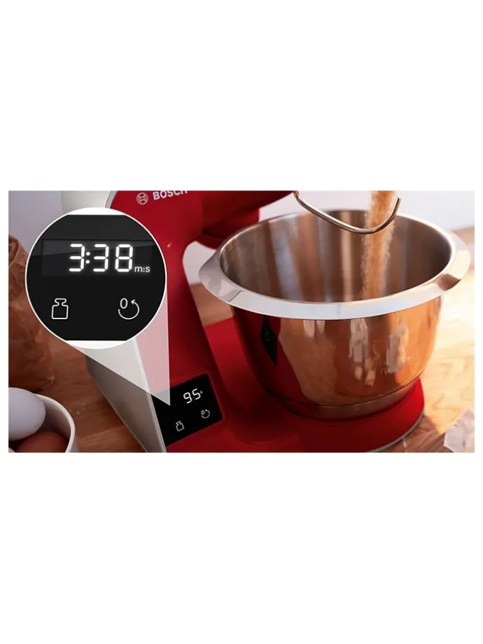 Küchenmaschine "Mum 5" mit Zubehör in Rot