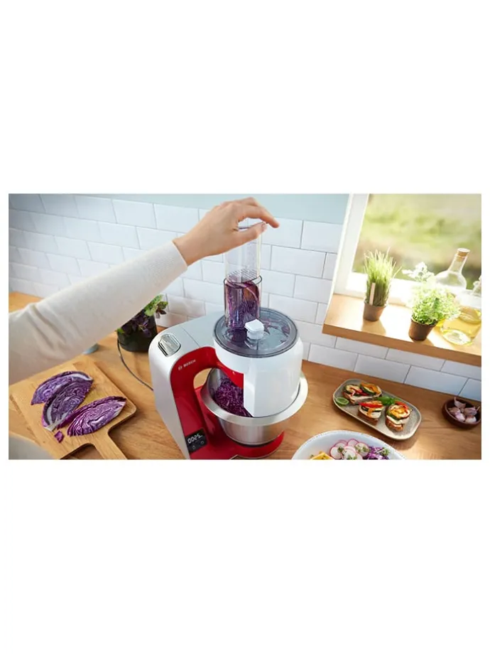 Küchenmaschine "Mum 5" mit Zubehör in Rot