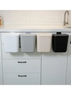 Küchenmülleimer in Weiß - 9 Liter