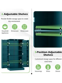 Küchenschrank 120cm in Grün