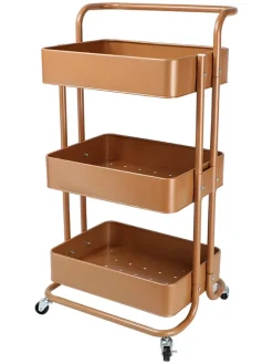 Küchenwagen in Kupfer - (B)43 x (H)86 x (T)32 cm