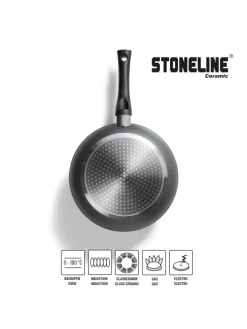 Keramik Kochgeschirr-Set 14-teilig | mit Deckeln in Anthrazit