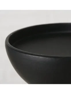 Kerzenleuchter "Vimo" in Schwarz - (H)20 cm