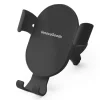 Kfz-Handyhalterung mit Schnelladegerät in Schwarz - (H)10,5 cm