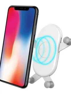 Kfz-Induktions-Ladestation in Hellgrau