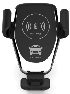 Kfz-Smartphone-Halterung mit Ladefunktion in Schwarz