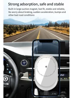 Kfz-Smartphone-Ladestation in Weiß