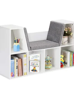 Kinder Bücherregal 103x30x63cm in Weiß