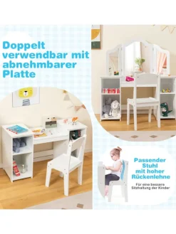 Kinder Schminktisch-Set in Weiß