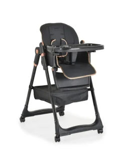 Kinderhochstuhl Lindo klappbar in schwarz