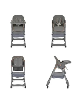 Kinderhochstuhl Lindo klappbar in grau