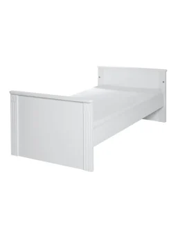 Kindermöbelset Maxi 2-tlg. Weiß mit Bett & breiter Wickelkommode